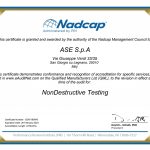 ASE - Certificate Nadcap (Aerospace) NDT-PT exp.28-02-2023
